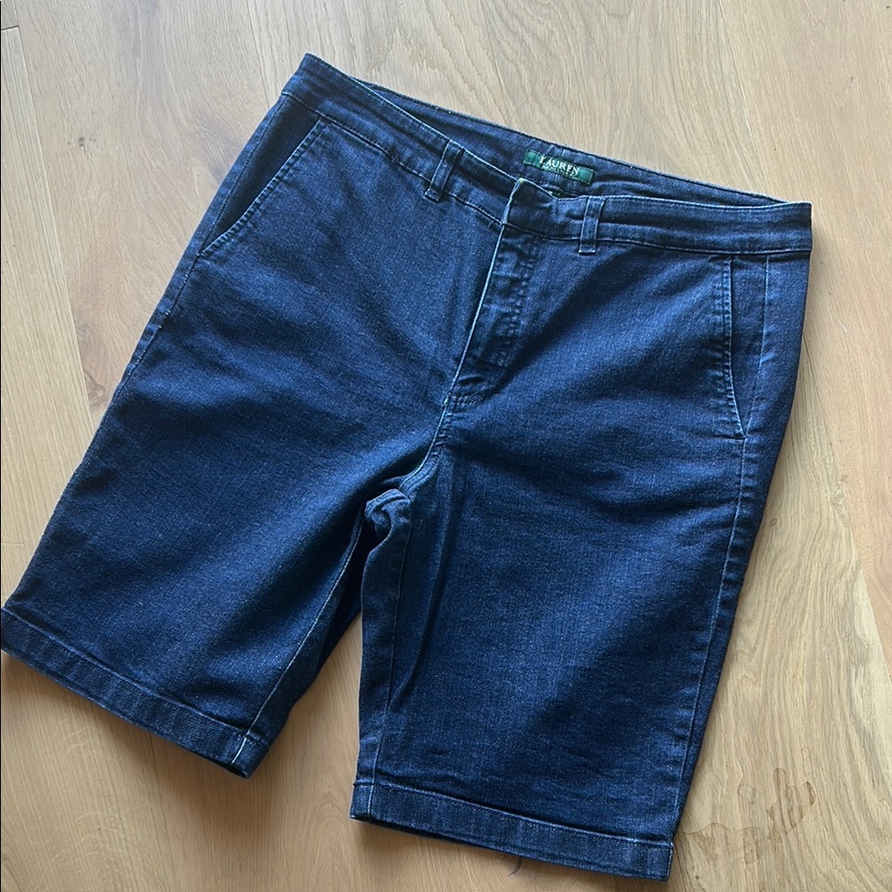 Ralph Lauren Blue Jean Shorts Classic Cut-Off Style